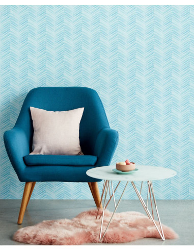 PAPIER PEINT STRIPES + CHEVRON DE EIJFFINGER