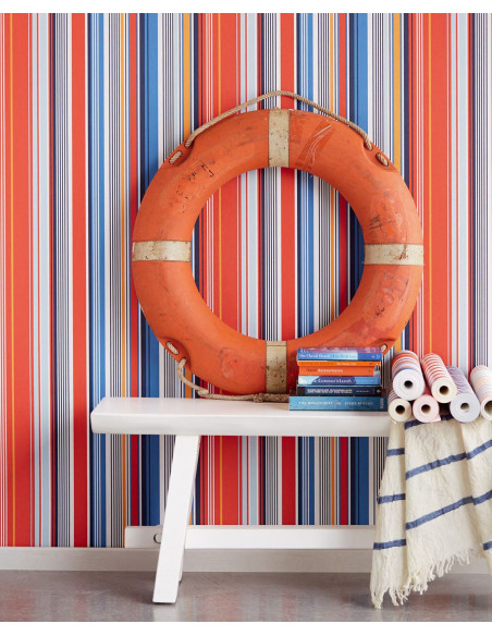PAPIER PEINT STRIPES + vintage DE EIJFFINGER