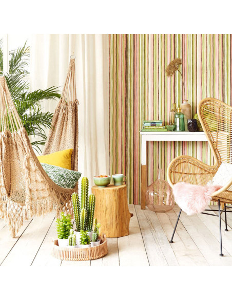 PAPIER PEINT STRIPES + VAGUES DE EIJFFINGER