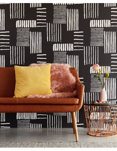 PAPIER PEINT STRIPES + ABSTRACT DE EIJFFINGER