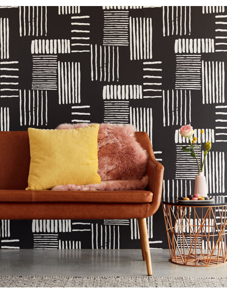 PAPIER PEINT STRIPES + ABSTRACT DE EIJFFINGER