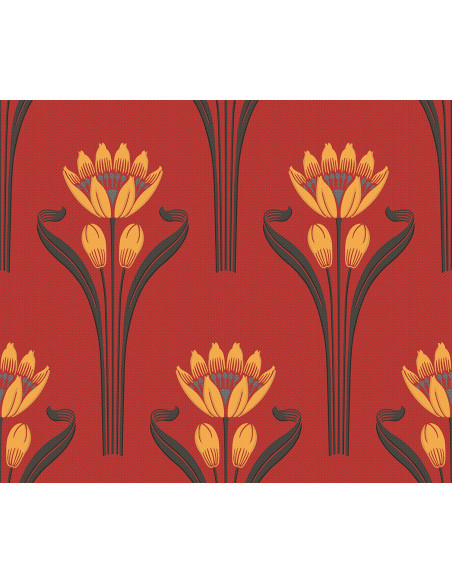 Papier peint Tulipes Isidore Leroy