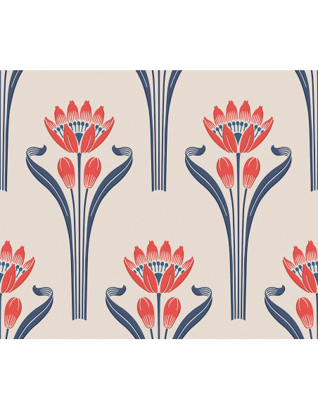 Papier peint Tulipes Isidore Leroy