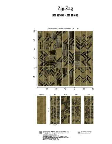 Panoramique Zig zag de Elitis