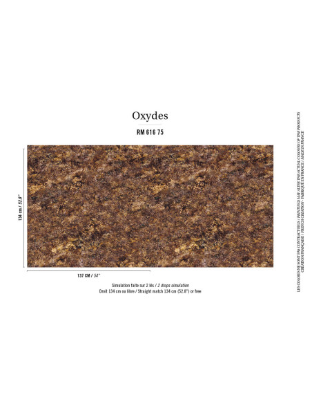 Papier peint Nomades Sari blanc de Elitis