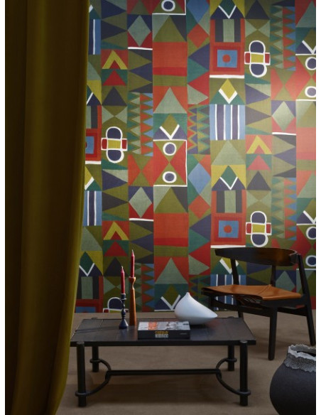 Papier peint  NDEBELES de Pierre Frey Papier peint  NDEBELES de Pierre Frey