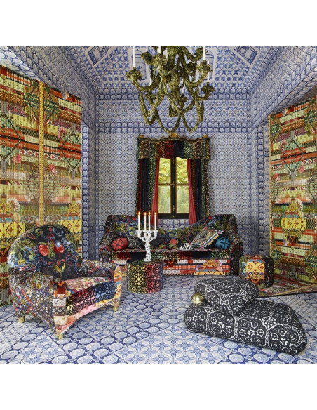 Tissu FRIDA SANTA ARLEQUIN DE CHRISTIAN LACROIX Tissu FRIDA SANTA ARLEQUIN DE CHRISTIAN LACROIX