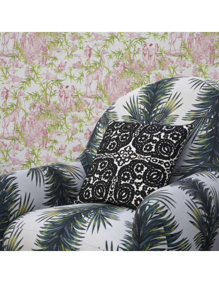 Tissu GOYA VERT BUIS DE CHRISTIAN LACROIX