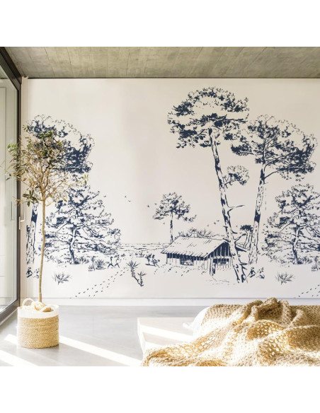 Papier peint LES PINS Isidore Leroy