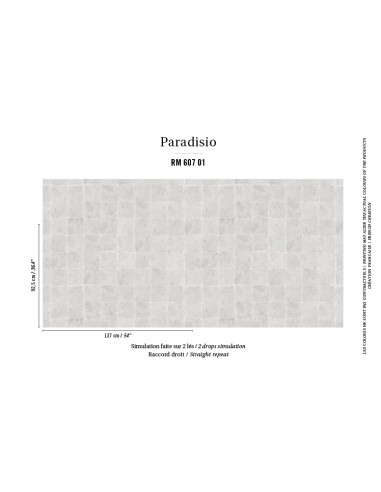 Papier Peint  PROFUMO D'ORO Bleu clair ELITIS