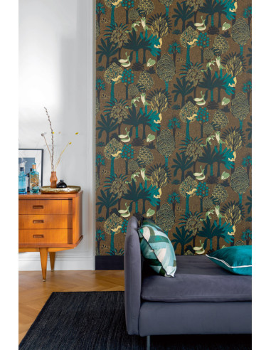 Papier Peint Renards & co de ELITIS