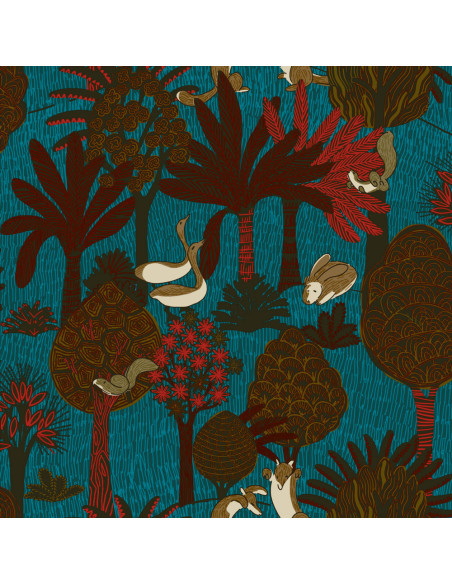 Papier Peint Renards & co de ELITIS