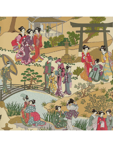 Papier peint GEISHAS de Manuel Canovas