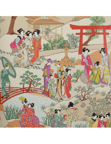 Papier peint GEISHAS de Manuel Canovas