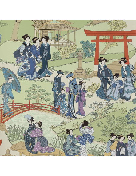 Papier peint GEISHAS de Manuel Canovas