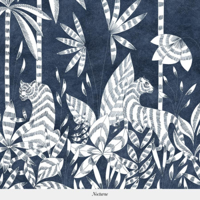 Décors panoramique PARADIS DES TIGRES NOCTURNE de Isidore Leroy 2