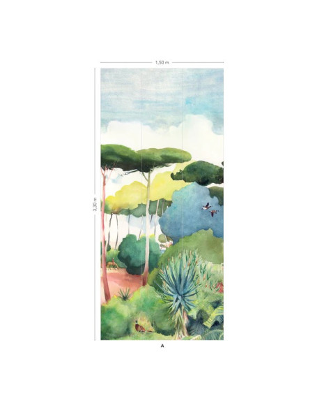 Décor panoramique FORÊT de Isidore Leroy