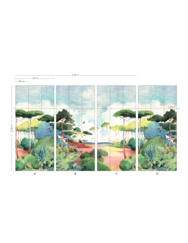 Décor panoramique FORÊT de Isidore Leroy