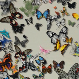 tissu BUTTERFLY PARADE Daim CHRISTIAN LACROIX