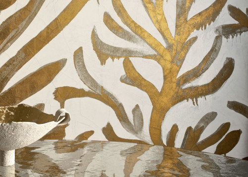 Papier peint ALGUES DOREES de Elitis