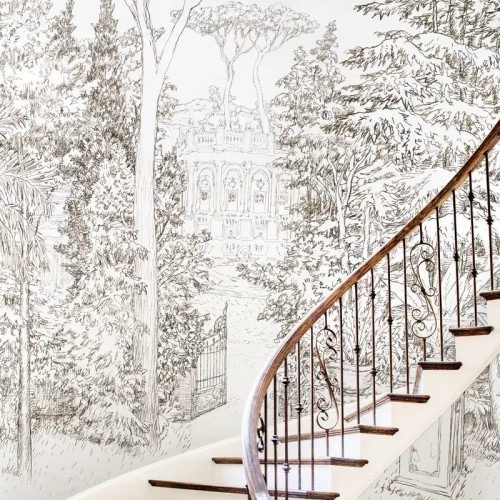 Panoramique JARDIN BAROQUE de Isidore LEROY