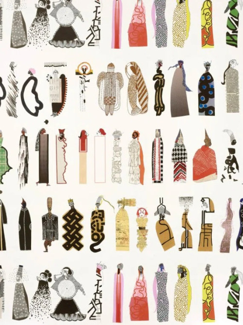 Papier peint Beau monde de Pierre frey