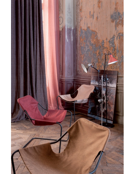 Tissu Kooris vert bronze METAPHORES