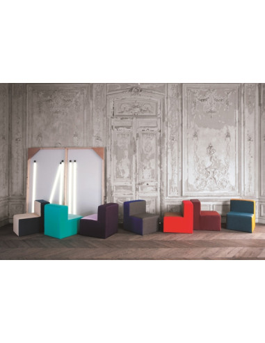 Tissu PANAMA vert d'eau METAPHORES