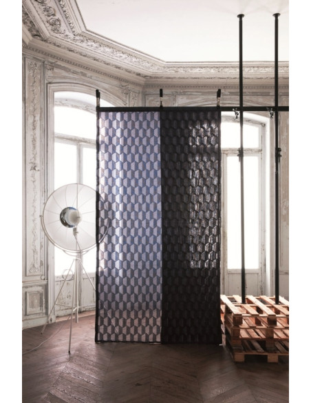Tissu Duo damier METAPHORES Tissu Duo damier METAPHORES