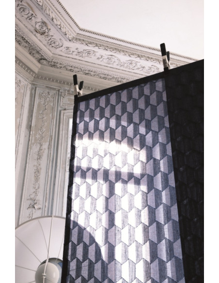 Tissu Duo damier METAPHORES Tissu Duo damier METAPHORES
