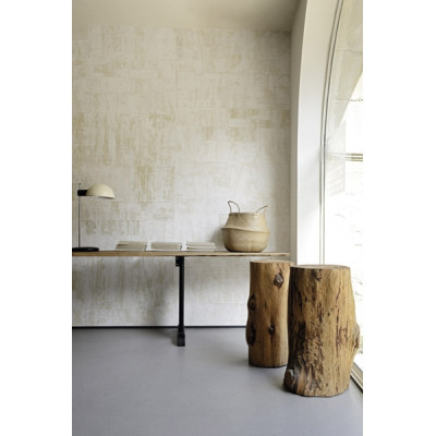 Papier Peint ROBINSON Rafia Blanc  ELITIS 2