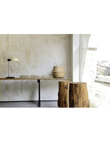 Papier Peint ROBINSON Rafia Blanc  ELITIS