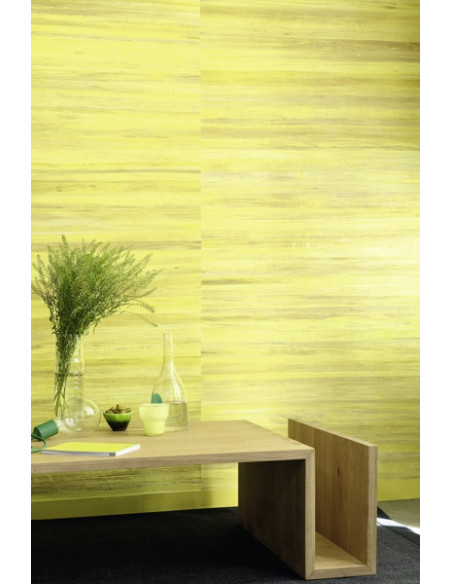 Papier Peint ROBINSON Abaca Jaune  ELITIS