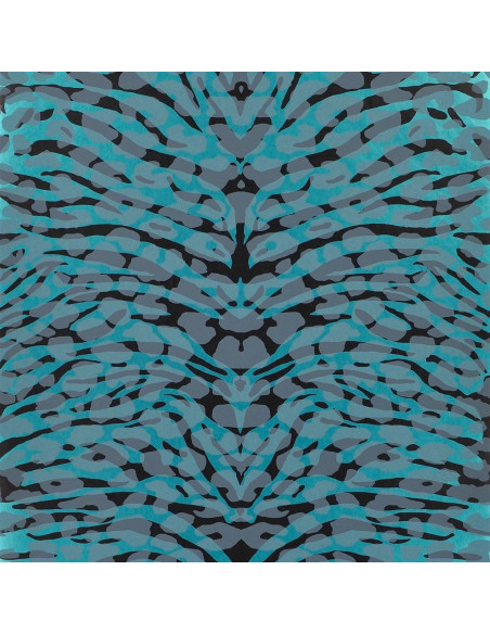Papier Peint TURQUOISE PANTIGRE
