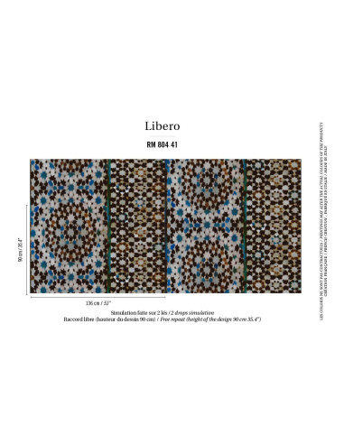 Revêtement OUDAYAS LIBERO BLEU ELITIS