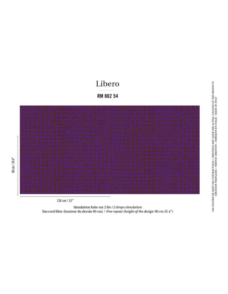 Revêtement JAVA LIBERO VIOLET ELITIS Revêtement JAVA LIBERO VIOLET ELITIS