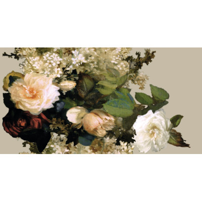 Tissu ARTEMIS fond beige ELITIS 2