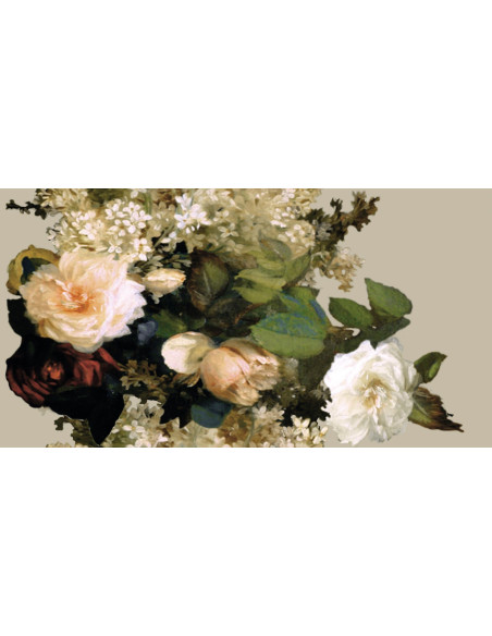 Tissu ARTEMIS fond beige ELITIS