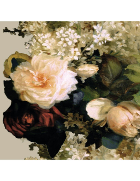 Tissu ARTEMIS fond beige ELITIS