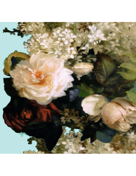 Tissu ARTEMIS fond bleu ELITIS