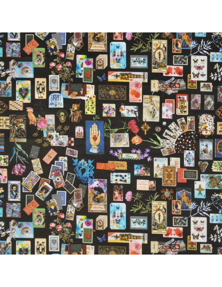 Tissu Maison de Jeu Réglisse CHRISTIAN LACROIX