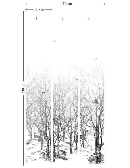 Papier peint Forêt Enchantée Isidore Leroy